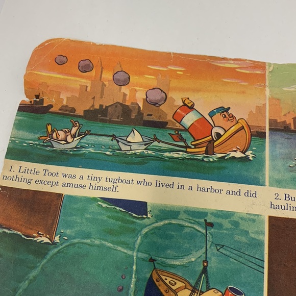 Vintage LITTLE TOOT by WALT DISNEY’S MELODY TIME record cover (only!) no record - Picture 6 of 16